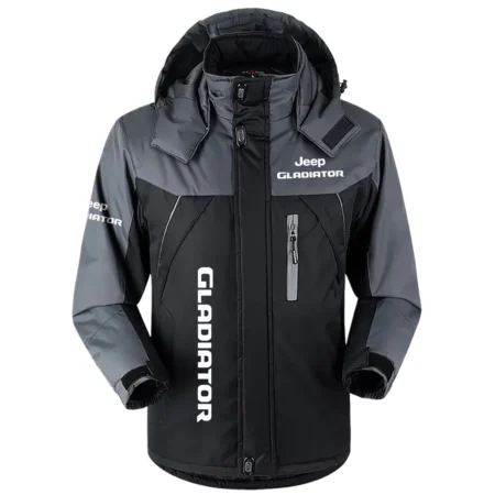 Gladiator Exclusive Logo Outdoor Plush Charging Suit Waterproof Windproof Jacket Detachable Hood BLC21525A1GDT