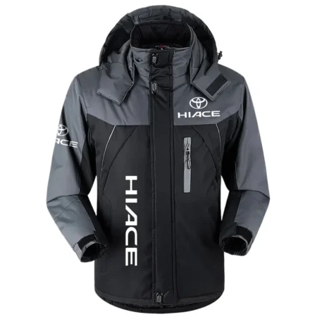 HiAce Exclusive Logo Outdoor Plush Charging Suit Waterproof Windproof Jacket Detachable Hood BLC21525A1HIA