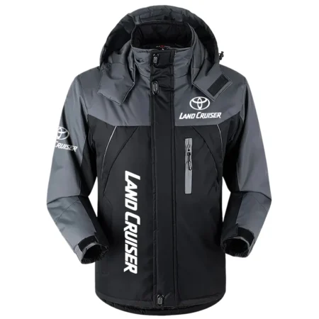 Land Cruiser Exclusive Logo Outdoor Plush Charging Suit Waterproof Windproof Jacket Detachable Hood BLC21525A1LCR