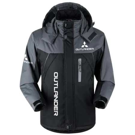 Outlander Exclusive Logo Outdoor Plush Charging Suit Waterproof Windproof Jacket Detachable Hood BLC21525A1OLD