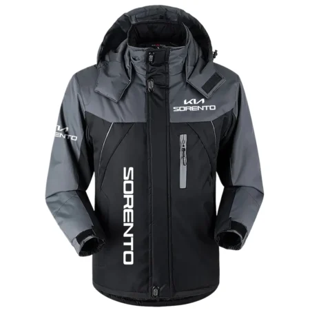 Sorento Exclusive Logo Outdoor Plush Charging Suit Waterproof Windproof Jacket Detachable Hood BLC21525A1SRT