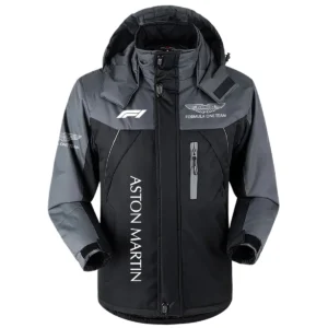 Kick Sauber F1 Team Exclusive Logo Outdoor Plush Charging Suit Waterproof Windproof Jacket Detachable Hood BLF130525A1KS