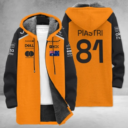 Oscar Piastri McLaren F1 Team Exclusive Fleece Windbreaker BLF1290325A3CRA Oscar Piastri McLaren F1 Team Exclusive Fleece Windbreaker BLF1290325A3CRA
