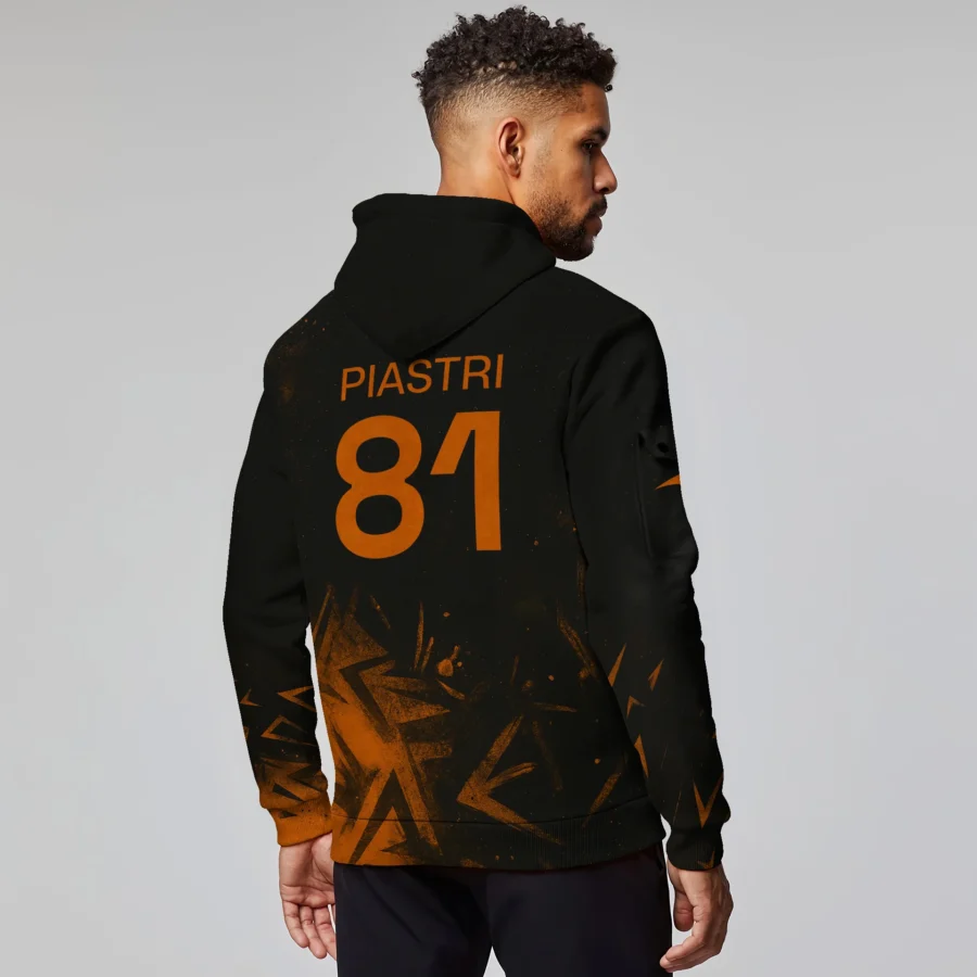 Oscar Piastri McLaren F1 Exclusive Logo Hoodie Half Zip BLMCL3525A3OP3HZ