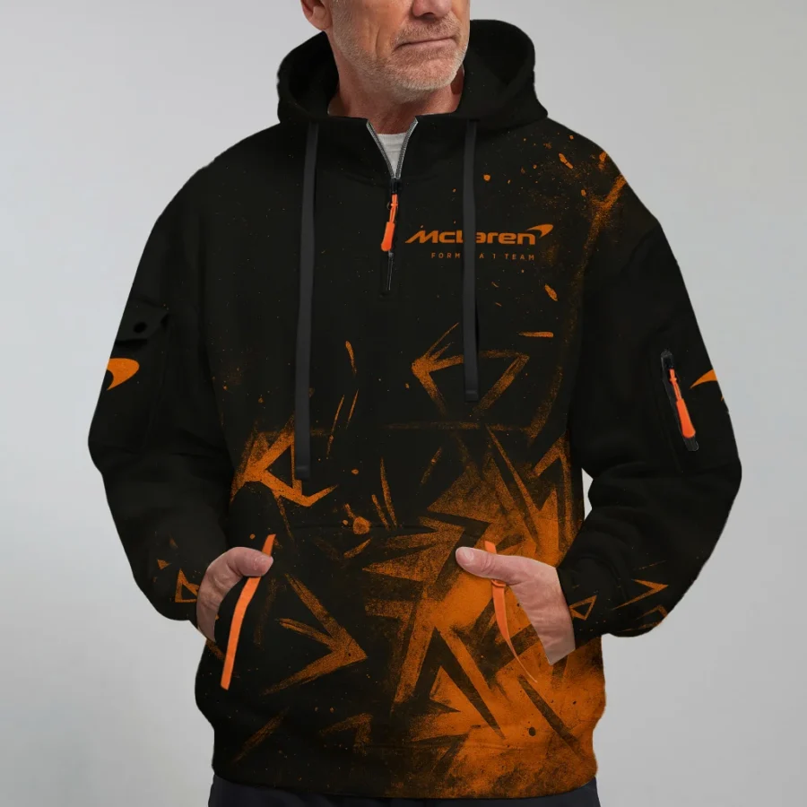 Oscar Piastri McLaren F1 Exclusive Logo Hoodie Half Zip BLMCL3525A3OP3HZ