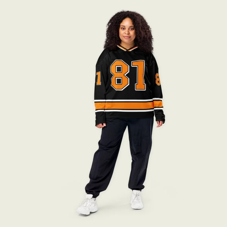 Oscar Piastri McLaren F1 V Neck Hockey Jersey BLF18525A1HJY - Black