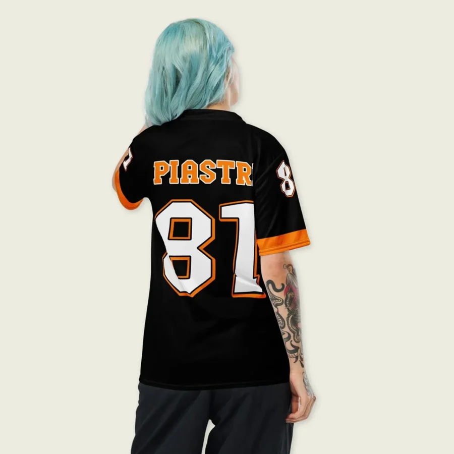 Oscar Piastri McLaren F1 Cross V-neck Jersey BLF18525B2VY - Black