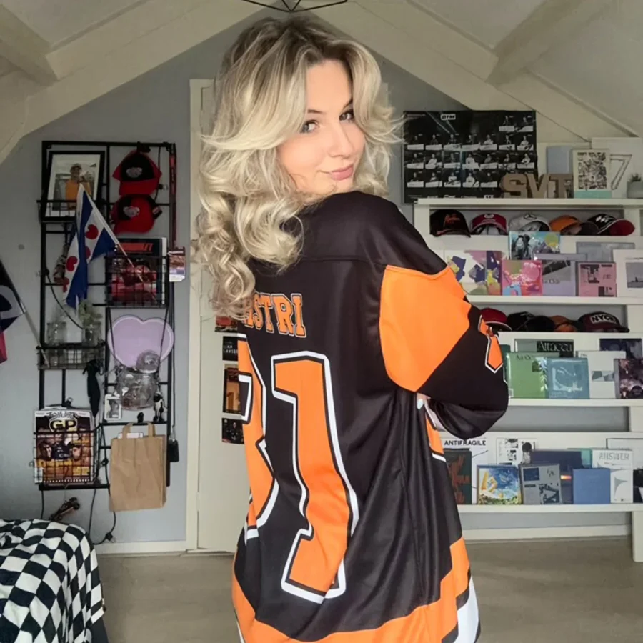 Oscar Piastri McLaren F1 V Neck Hockey Jersey BLF18525A2HJY - Black Papaya