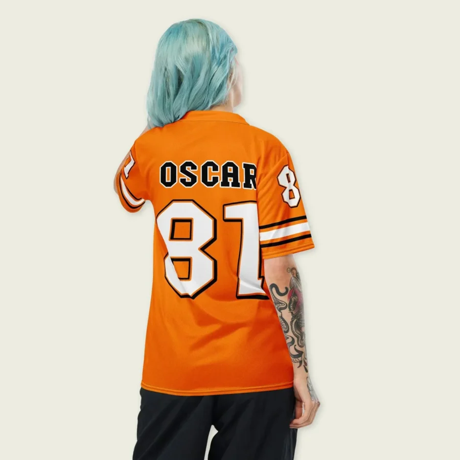 Oscar Piastri McLaren F1 Cross V-neck Jersey BLF18525B4VY - Papaya