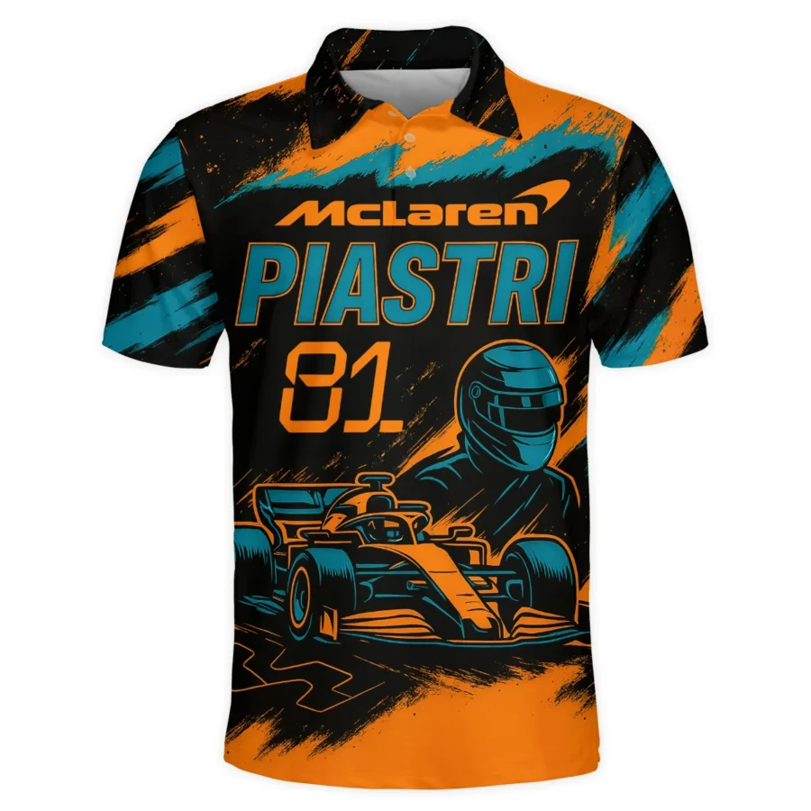 Piastri 81 McLaren F1 Exclusive Polo Shirt BLMCL1625A1PL