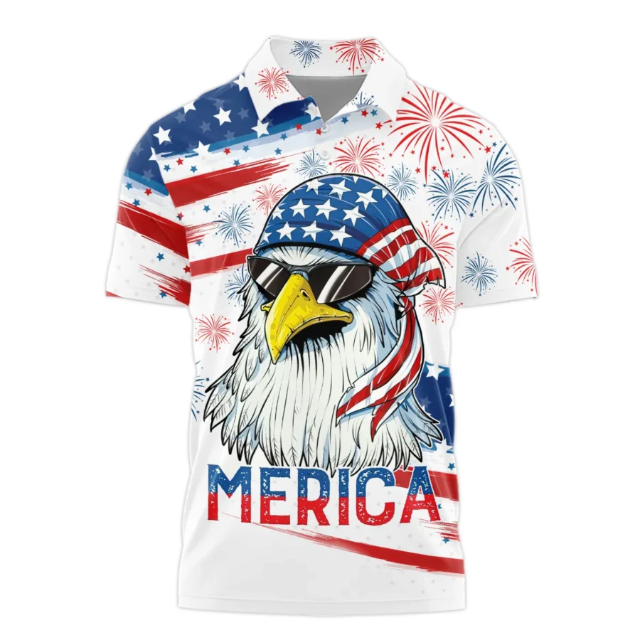 4th of July Independence Day United States Exclusive Polo Shirt BLUSI080524A01PL