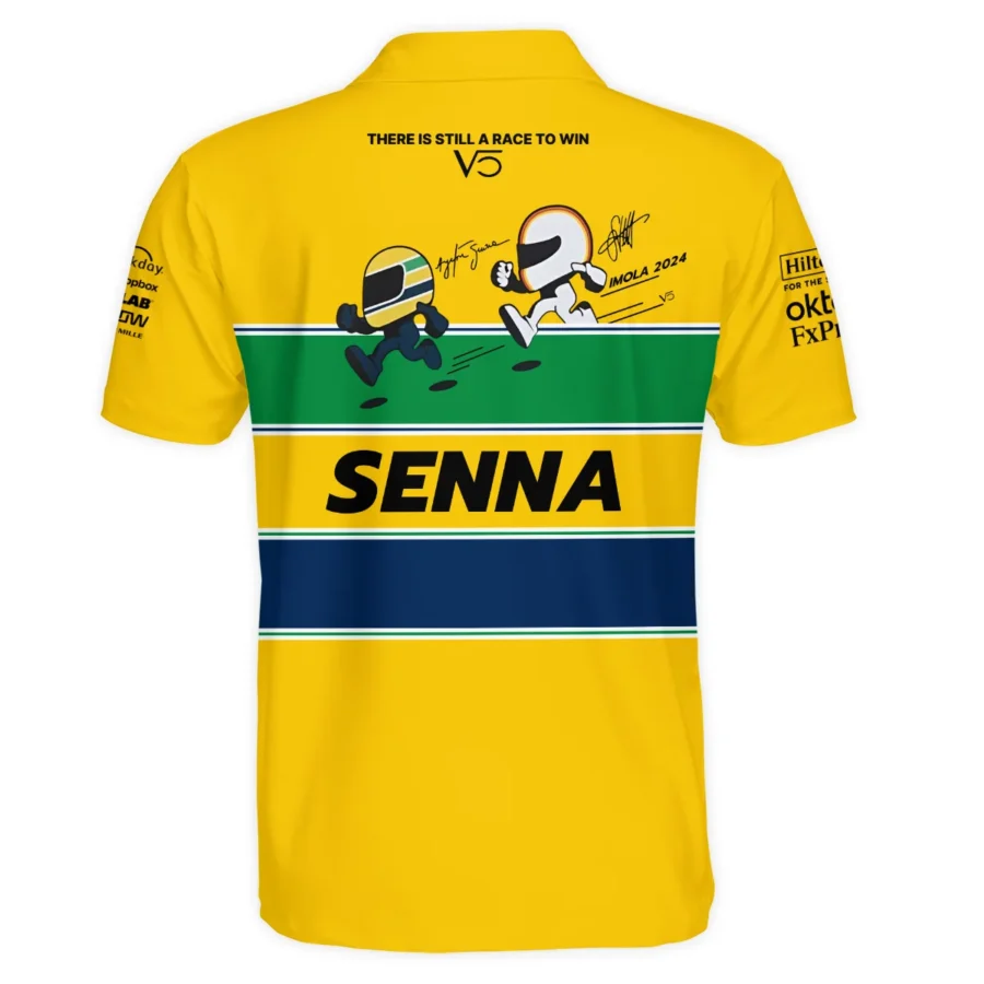 Ayrton Senna The Racing Legend McLaren F1 Exclusive Polo Shirt BLF13625A1PL