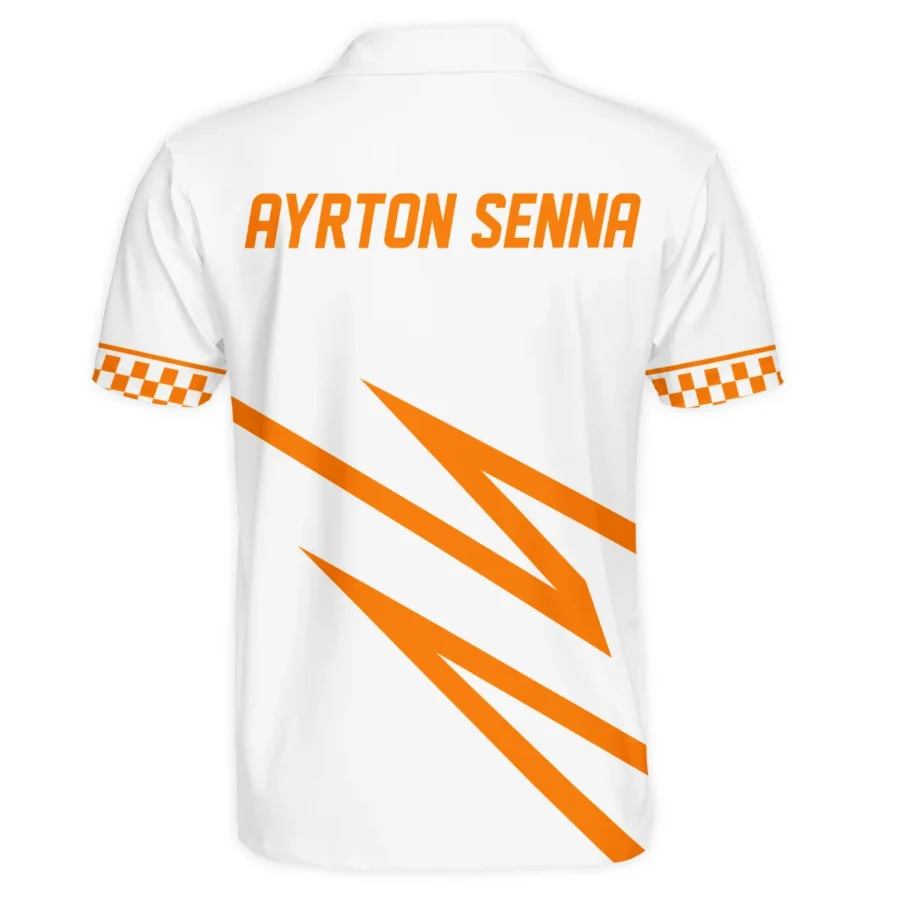 Ayrton Senna The Racing Legend McLaren F1 Exclusive Polo Shirt BLF16625A4PL