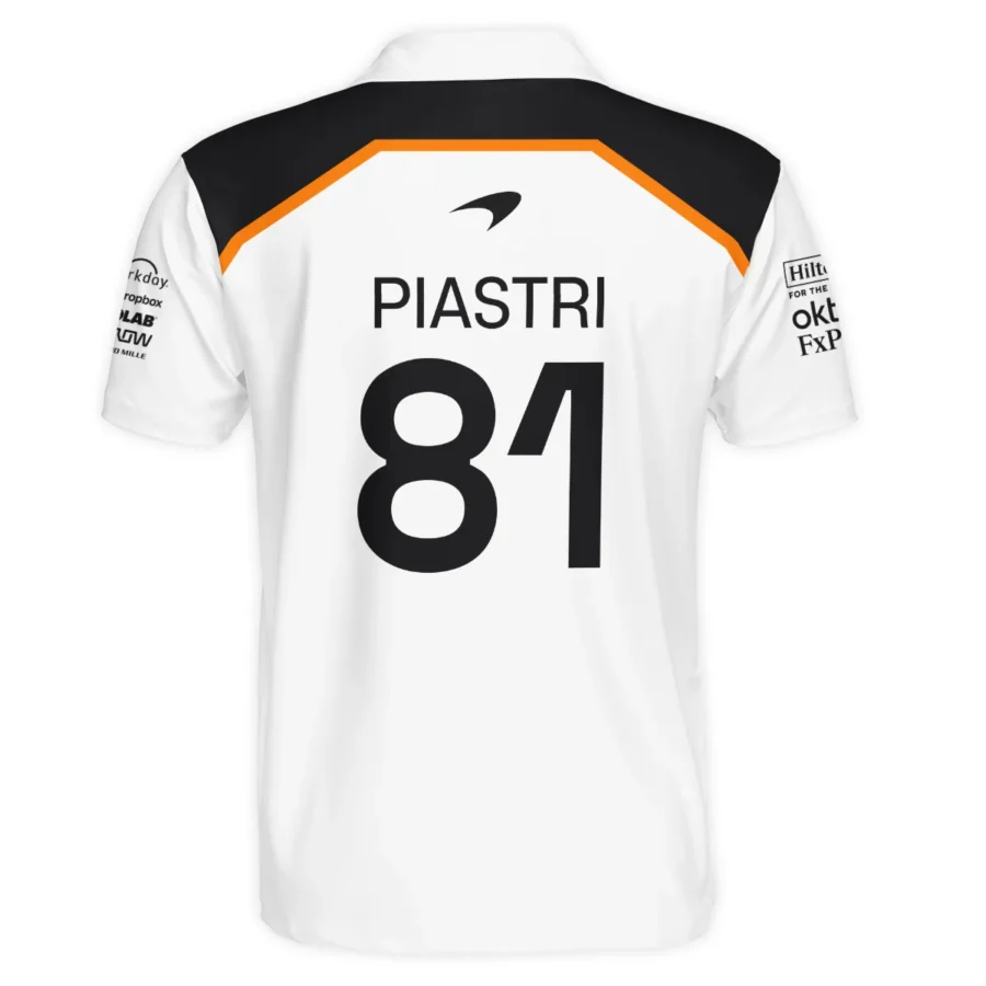 Oscar Piastri OP81 McLaren F1 Exclusive Polo Shirt BLF19625A3PL