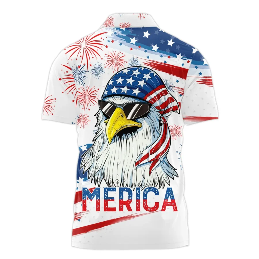 4th of July Independence Day United States Exclusive Polo Shirt BLUSI080524A01PL