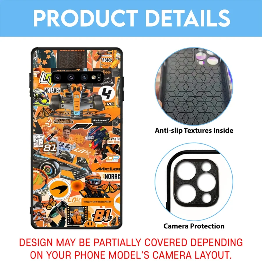 McLaren F1 Team Phone Case - Dustproof, Scratch & Shock Resistant - BLMCL2625A16