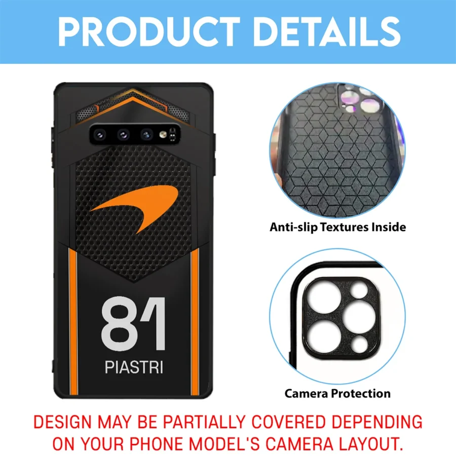 81 Piastri McLaren F1 Team Phone Case - Dustproof, Scratch & Shock Resistant - BLMCL2625A1OP