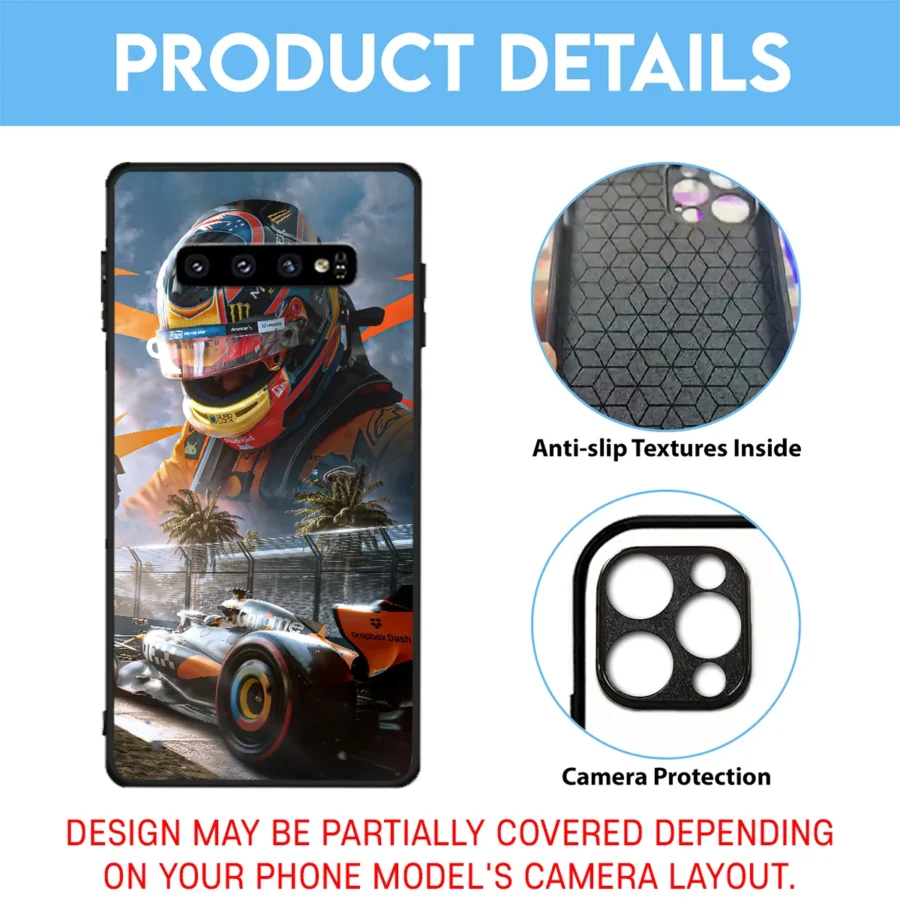 Oscar Piastri McLaren F1 Team Phone Case - Dustproof, Scratch & Shock Resistant - BLMCL2625A22