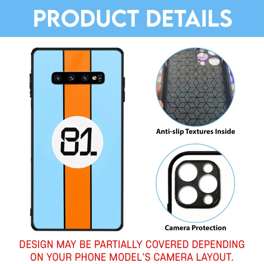 Oscar Piastri 81 McLaren F1 Team Phone Case - Dustproof, Scratch & Shock Resistant - BLMCL2625A5OP
