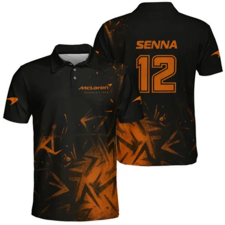Ayrton Senna The Racing Legend McLaren F1 Exclusive Polo Shirt BLF16625A3PL