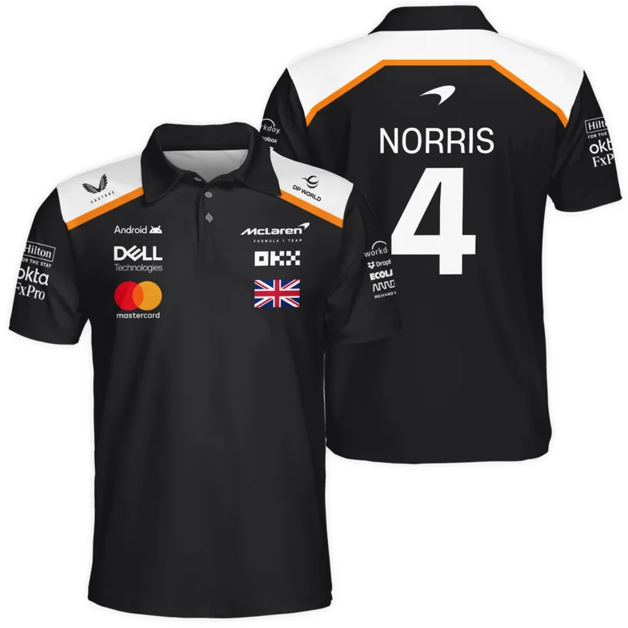 Lando Norris LN4 McLaren F1 Exclusive Polo Shirt BLF19625A2PL