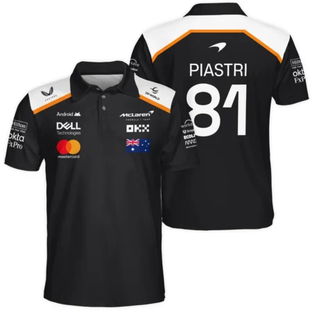 Oscar Piastri OP81 McLaren F1 Exclusive Polo Shirt BLF19625A4PL