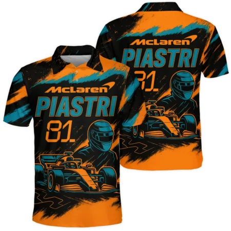 Piastri 81 McLaren F1 Exclusive Polo Shirt BLMCL1625A1PL