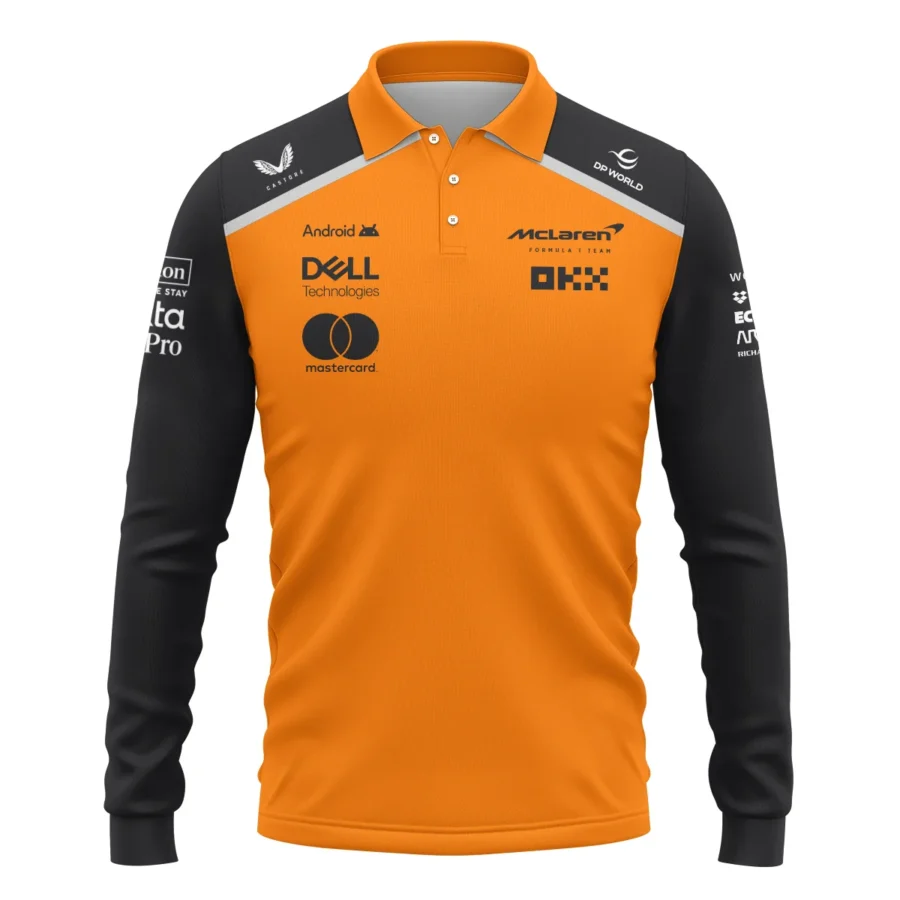 Ayrton Senna The Racing Legend McLaren F1 Exclusive Long Polo Shirt BLF16625A2LPL