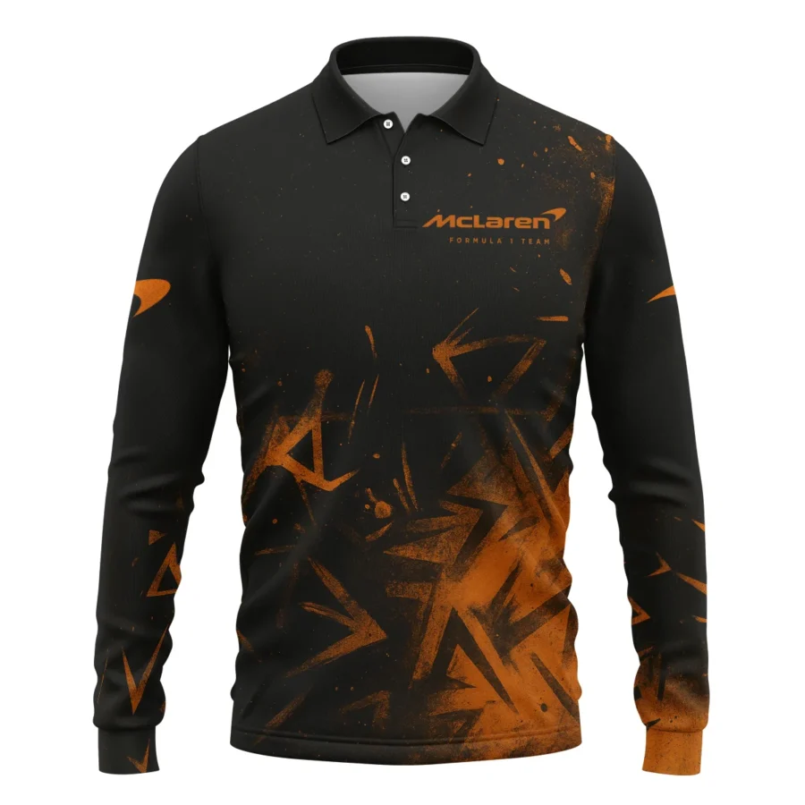 Ayrton Senna The Racing Legend McLaren F1 Exclusive Long Polo Shirt BLF16625A3LPL