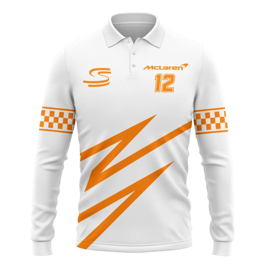 Ayrton Senna The Racing Legend McLaren F1 Exclusive Long Polo Shirt BLF16625A4LPL