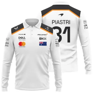 Oscar Piastri OP81 McLaren F1 Exclusive Zipper Hoodie BLF19625A3ZHD
