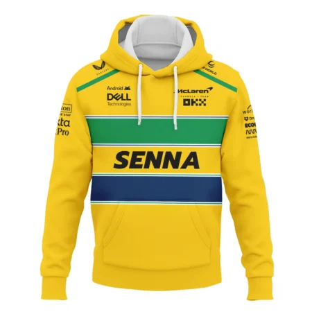 Ayrton Senna Flag And Helmet McLaren F1 Exclusive Hoodie BLF13625A4HD