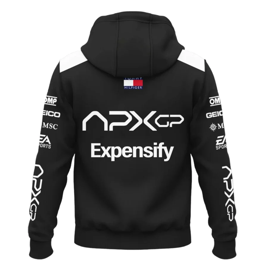 2025 Black Version For Racing Fan Exclusive Zipper Hoodie BLF116625A2ZHD