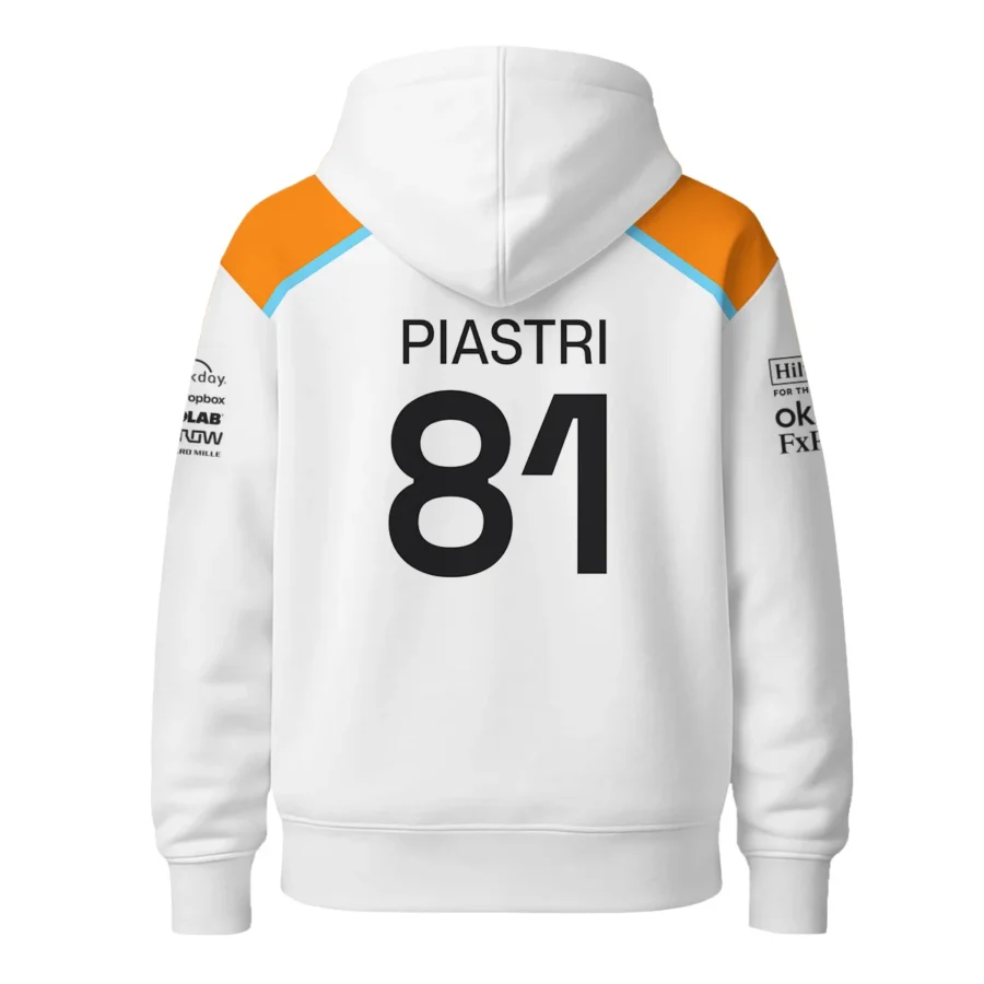 2025 White Exclusive Unisex Zipper Hoodie BLF120625A5ZHD