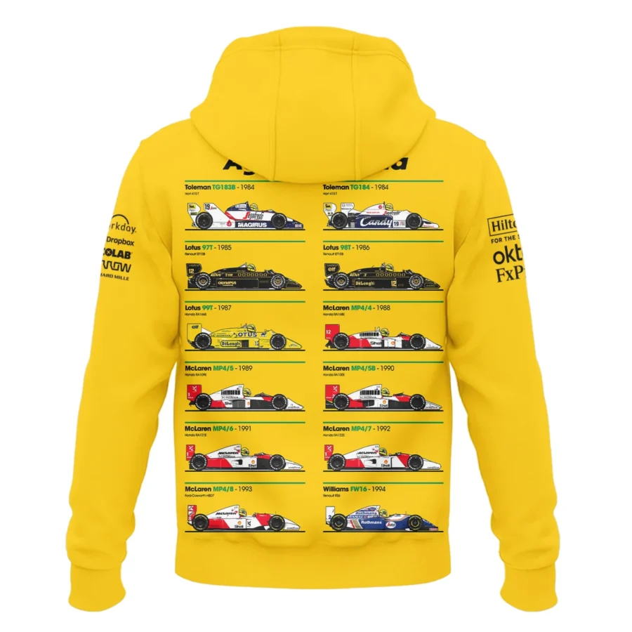 Senna x McLaren - Exclusive Hoodie Featuring His Iconic Liveries BLF13625A5HD
