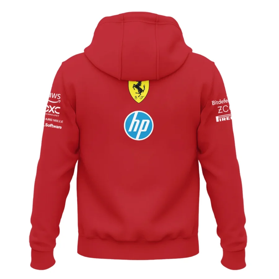 2025 Scuderia Ferrari F1 Special Edition Zipper Hoodie BLFRR4625A3ZHD