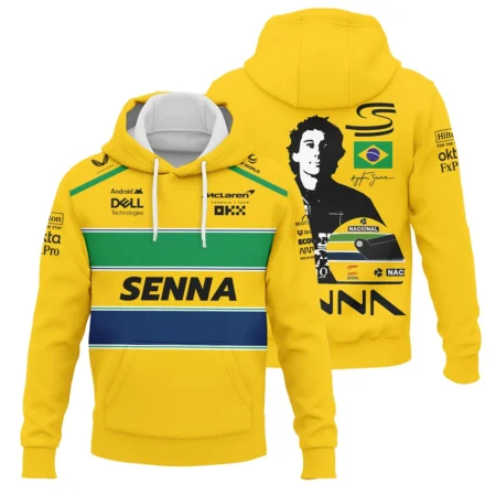 Ayrton Senna Flag And Helmet McLaren F1 Exclusive Hoodie BLF13625A4HD