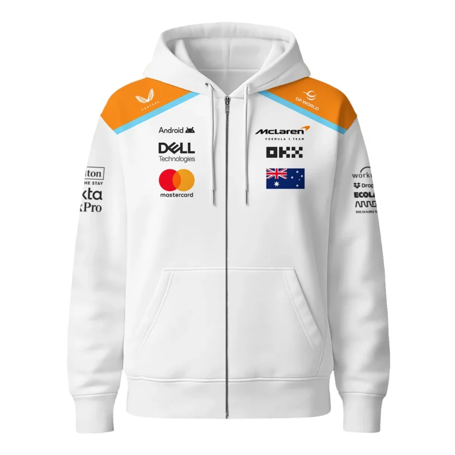 2025 White Exclusive Unisex Zipper Hoodie BLF120625A5ZHD