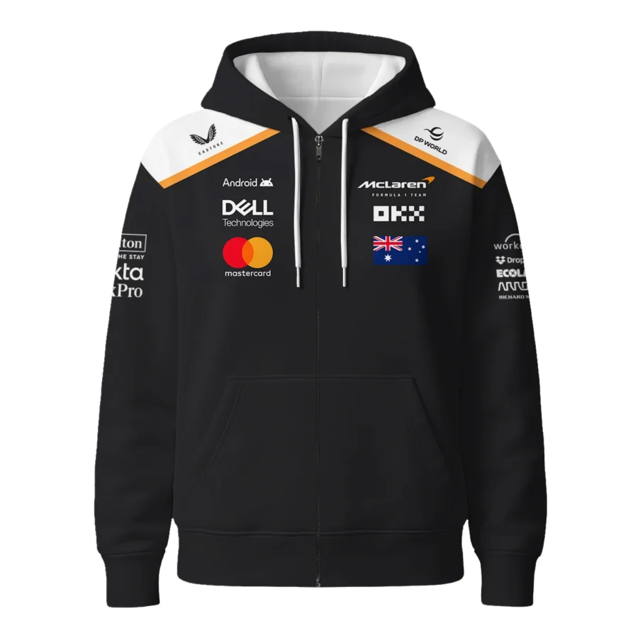 2025 Black Exclusive Unisex Zipper Hoodie BLF120625A7ZHD