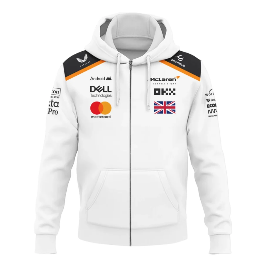 Lando Norris LN4 McLaren F1 Exclusive Zipper Hoodie BLF19625A1ZHD