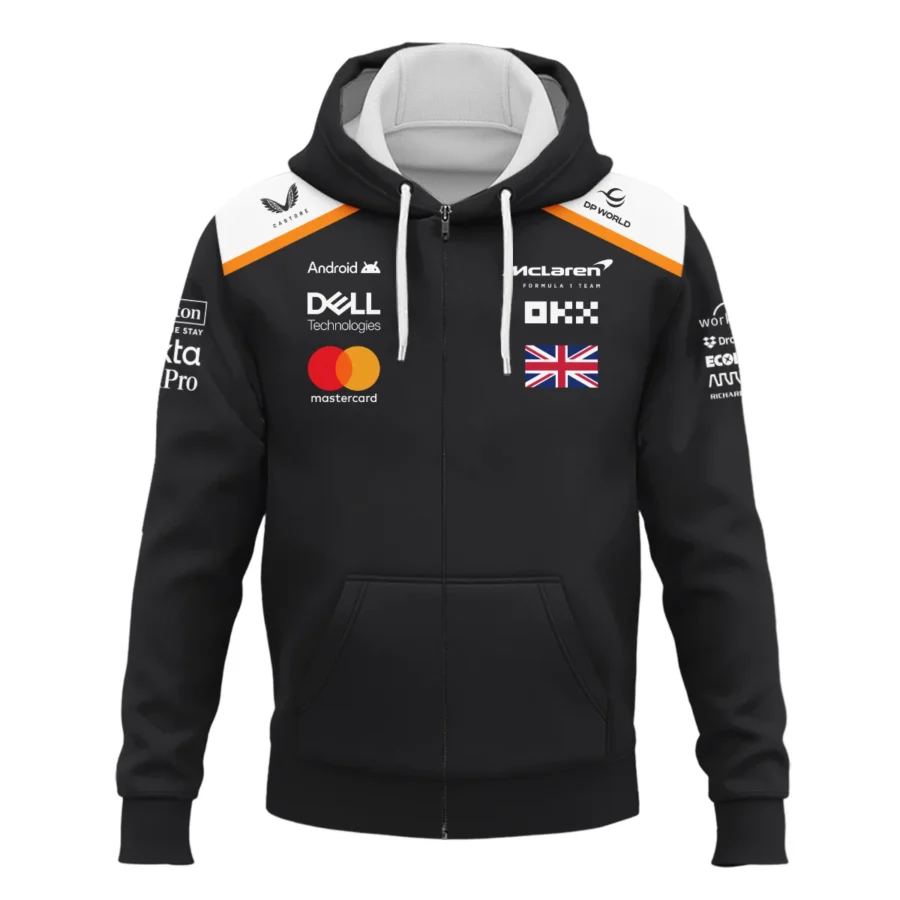 Lando Norris LN4 McLaren F1 Exclusive Zipper Hoodie BLF19625A2ZHD