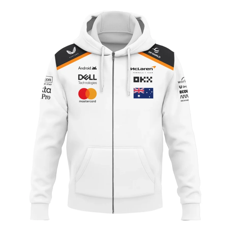 Oscar Piastri OP81 McLaren F1 Exclusive Zipper Hoodie BLF19625A3ZHD
