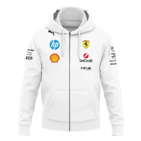 2025 Scuderia Ferrari F1 Special Edition Zipper Hoodie BLFRR4625A2ZHD