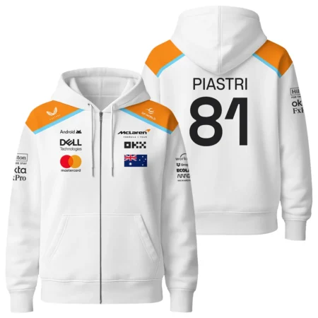 2025 White Exclusive Unisex Zipper Hoodie BLF120625A5ZHD