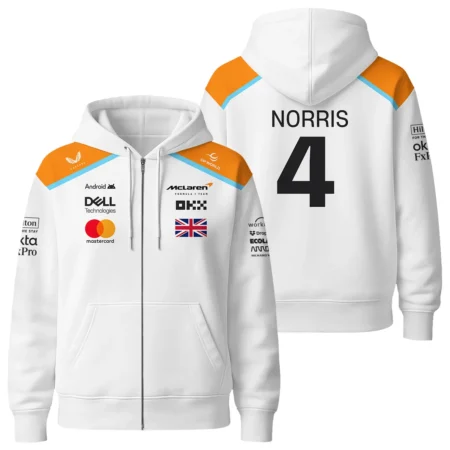 2025 White Exclusive Unisex Zipper Hoodie BLF120625A6ZHD