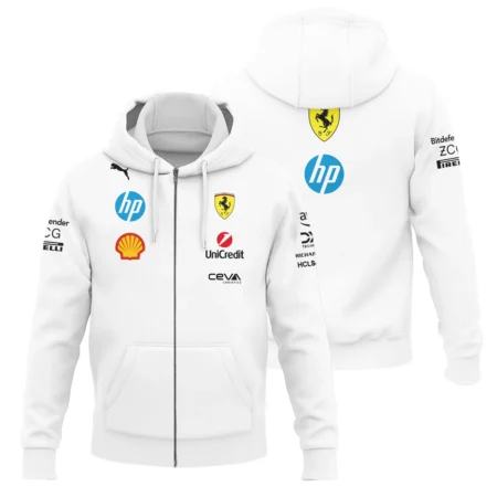 2025 Scuderia Ferrari F1 Special Edition Zipper Hoodie BLFRR4625A2ZHD