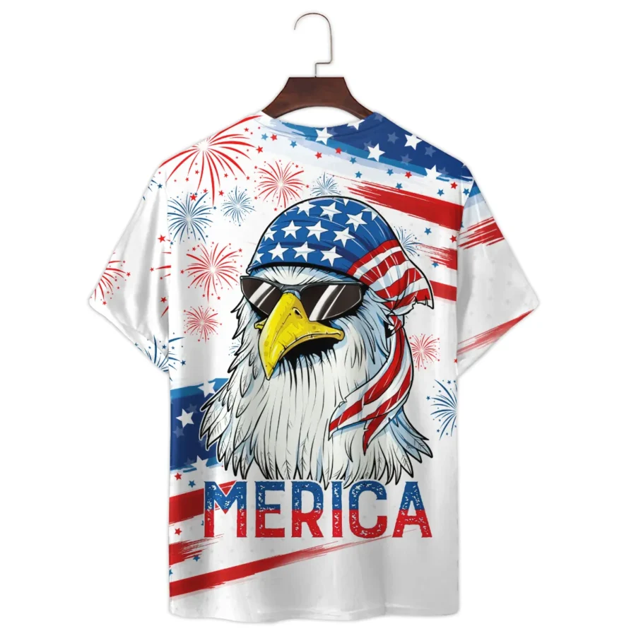 4th of July Independence Day United States Exclusive T-Shirt BLUSI080524A01TS