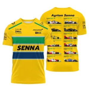 Senna x McLaren - Exclusive Quarter-Zip Sweatshirt Featuring His Iconic Liveries BLF13625A5QZS