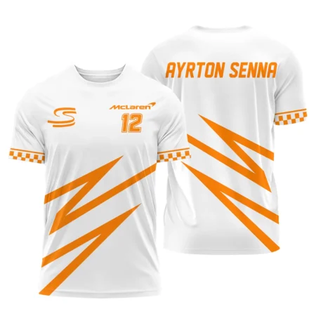 Ayrton Senna The Racing Legend McLaren F1 Exclusive T-Shirt BLF16625A4TS