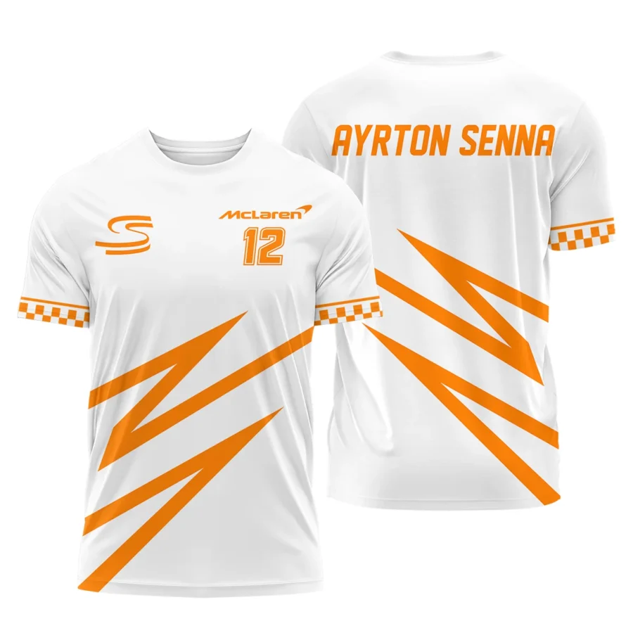 Ayrton Senna The Racing Legend McLaren F1 Exclusive T-Shirt BLF16625A4TS